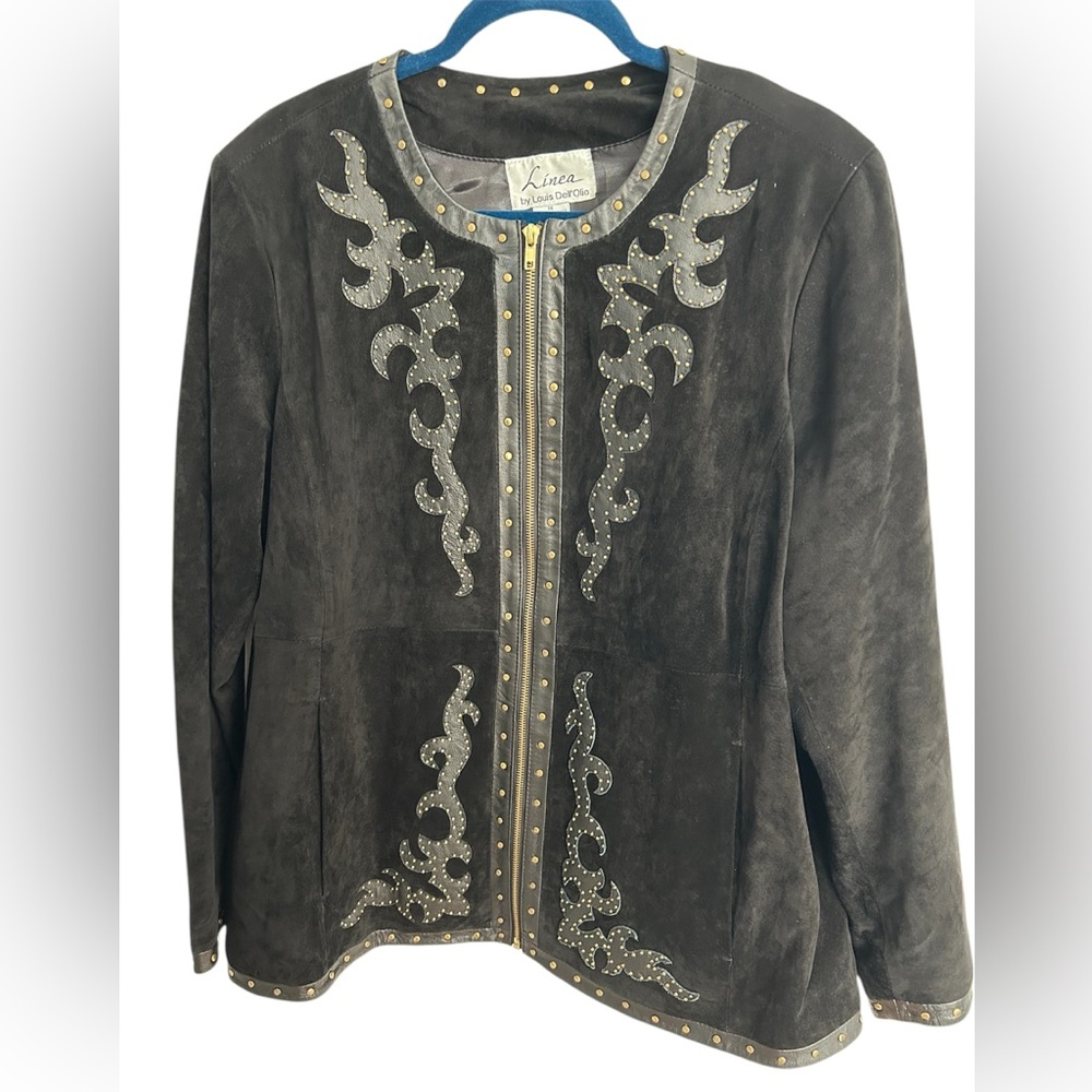 Linea by Louis Dell Olio Suede & Leather Jacket Size 1X